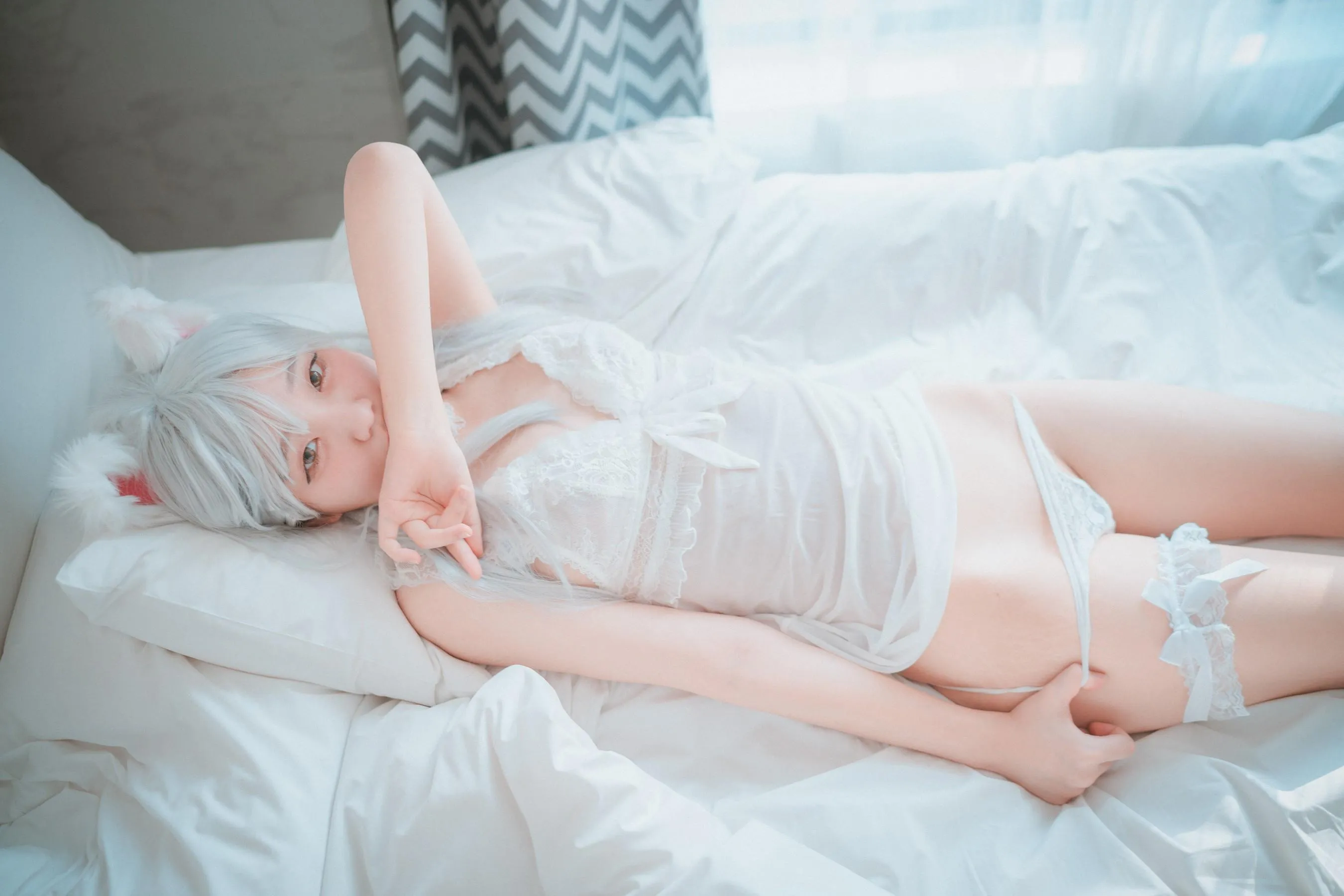 Jenny 정제니 – NO.35 [DJAWA] Schwarz und Weiß Katzenmädchen [66P]插图2